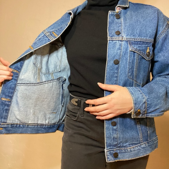 Vintage 80s Planet Hollywood NEW YORK Jean Jacket - Picture 6 of 9